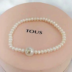 Tous Silver TOUS Sweet Dolls Bracelet with pearls